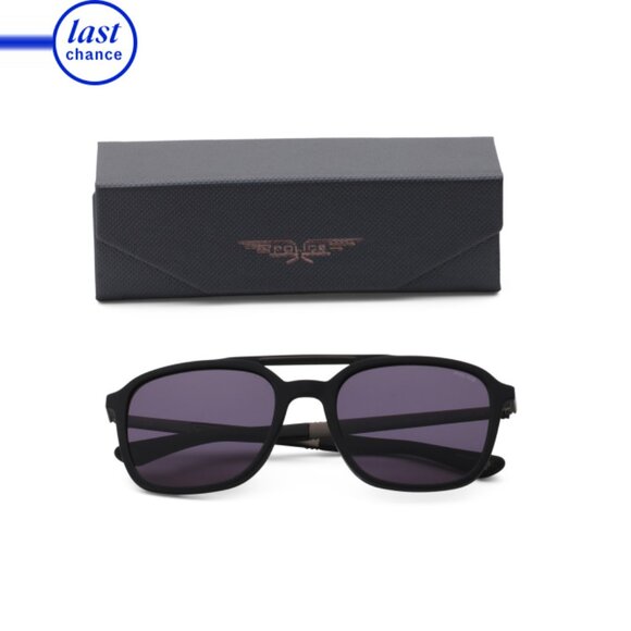 POLICE Black 55mm Designer Sunglasses